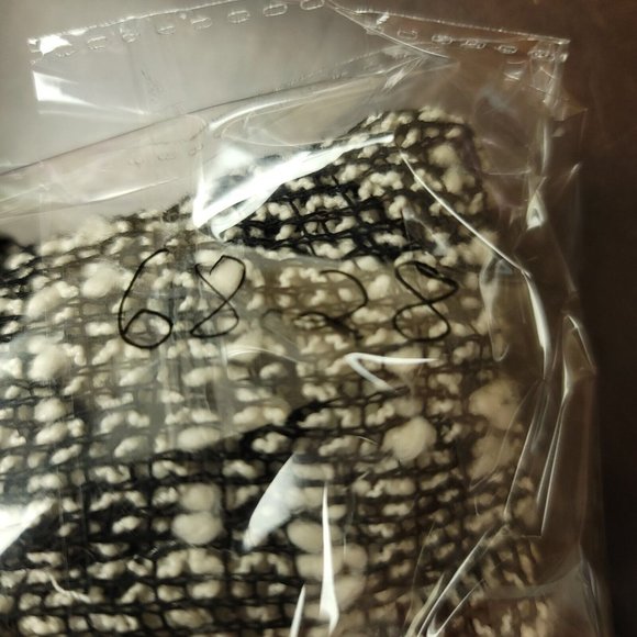 Fabletics‎ Womens S Yukon Sweater Dress Hooded Tweed Shift Black Ivory Lined - Picture 10 of 10